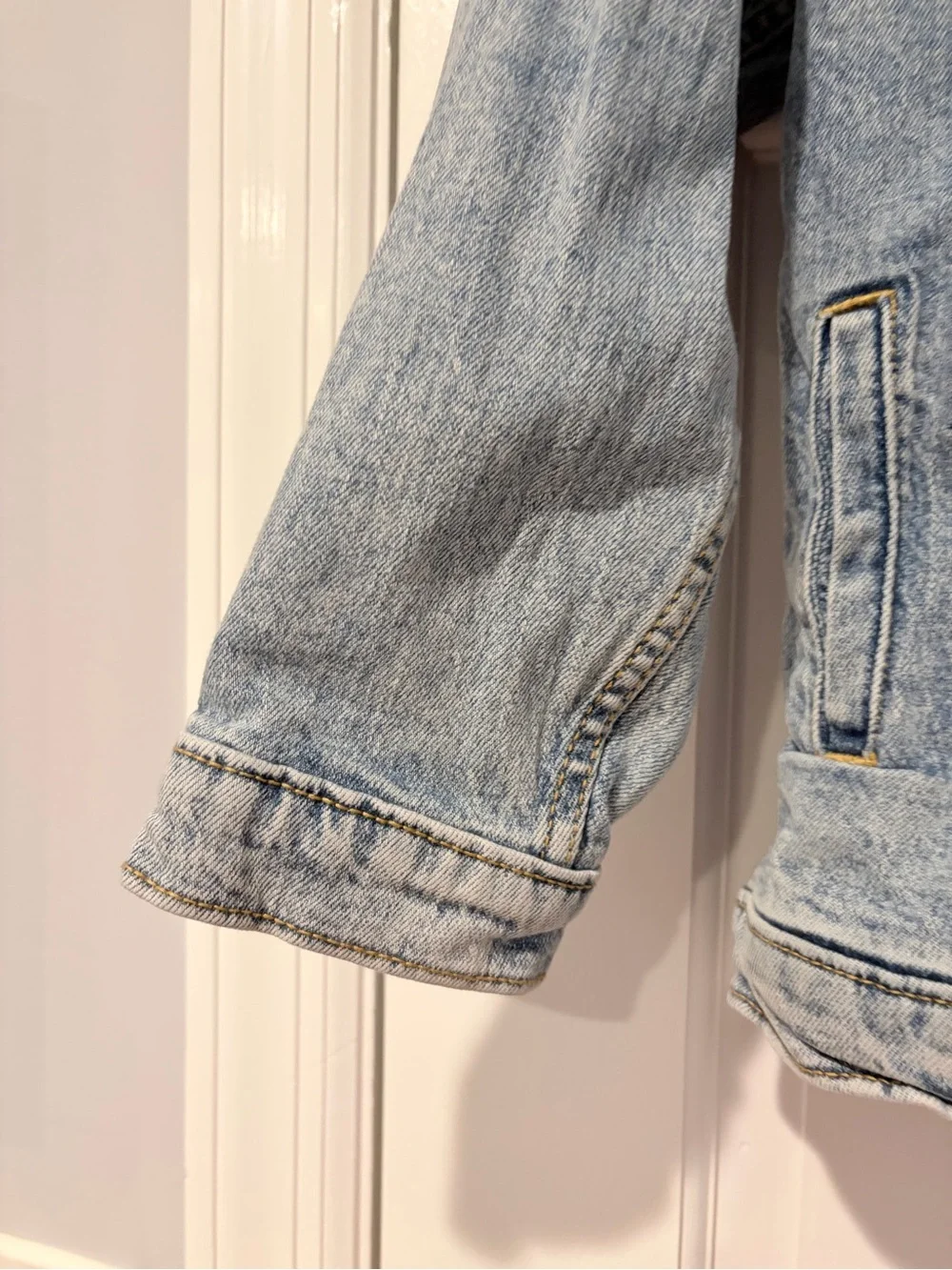 art class Light Wash Denim Jacket for Kids